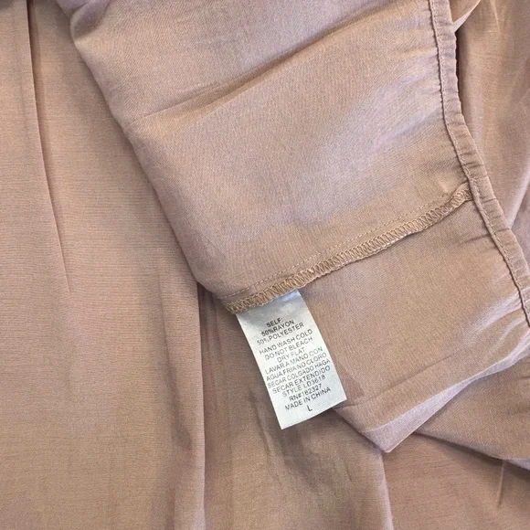 Made with Love Dusty Rose Babydoll Dress Size Large - Picture 5 of 8